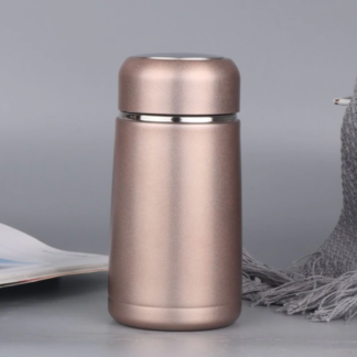 Cute Coffee Vacuum Flasks Thermos Stainless Steel Water Bottle, Rose Gold
