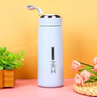 Portable Travel Insulated Mug Double Layer Glass, Blue