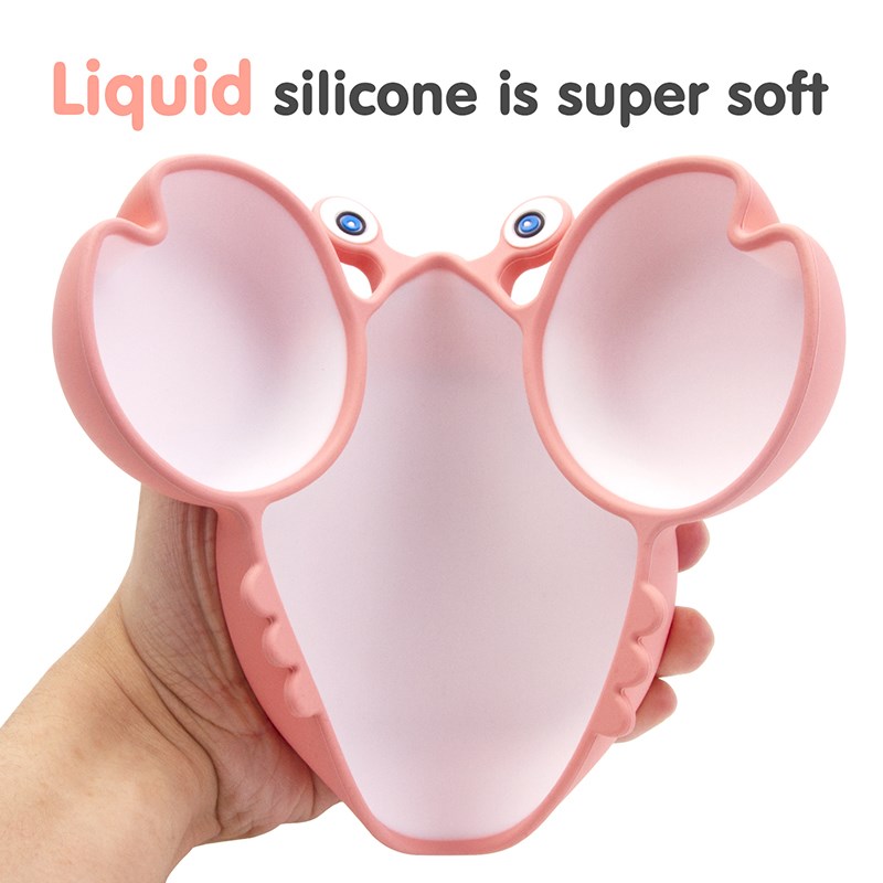 Cute Crab Baby Dishplates Silicone Suction Plate - Image 3