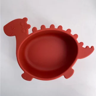Dino Shape Baby Learning Feeding BPA-Free Silicone Bowl