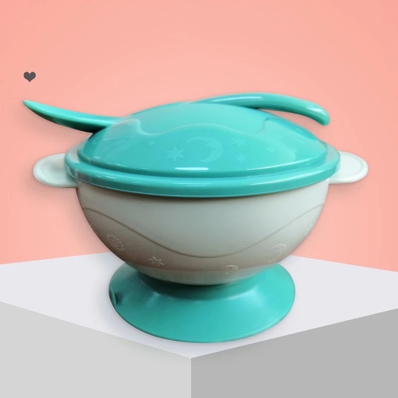 Blue Baby Feeding Sucker Bowl