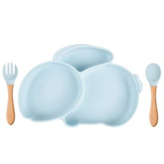 Baby Rabbit Silicone Feeding Dish With Suction