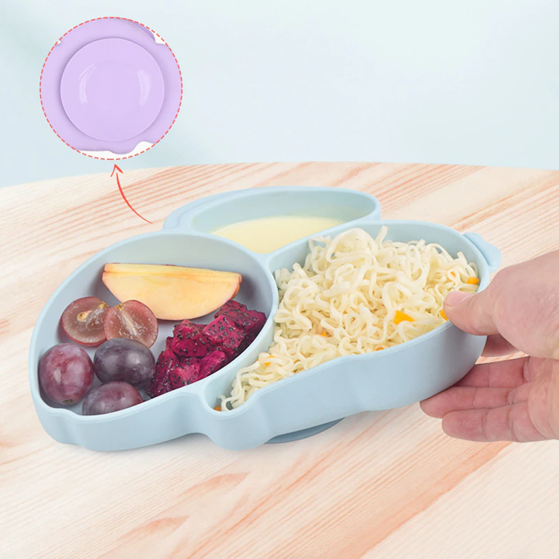 Baby Rabbit Silicone Feeding Dish With Suction - Image 3