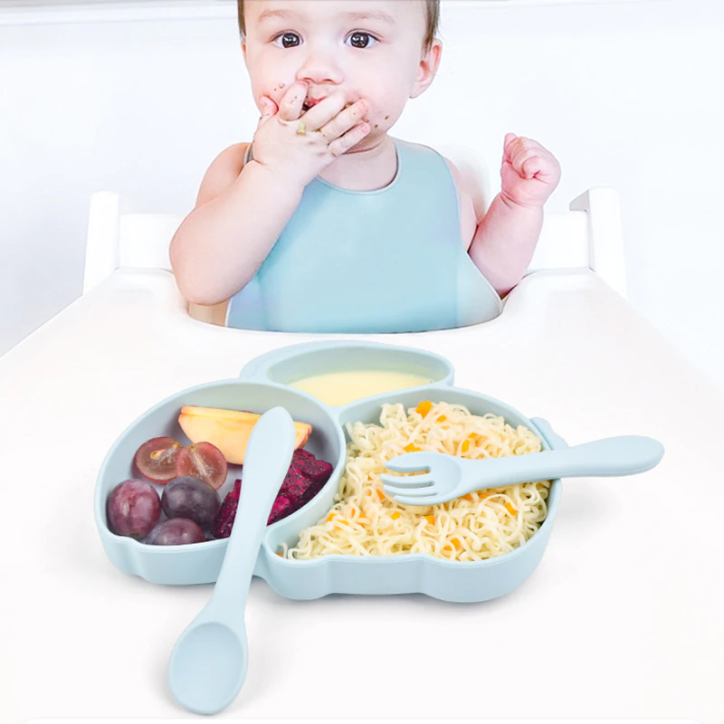 Baby Rabbit Silicone Feeding Dish With Suction - Image 2