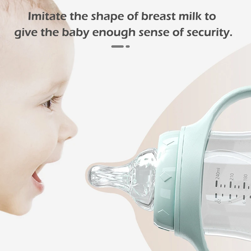 Baby Feeding Bottle Anti-drop Handle Double Head - Image 2