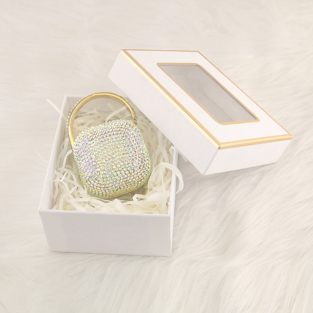 Bling Colorful Rhinestones Pacifier Storage Box All Handmade Safe for Newborn - Image 2