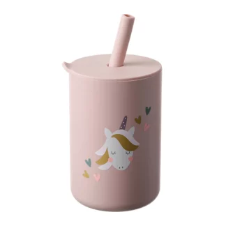 High Quality 150ML Baby Silicone Sippy Cup With Straw