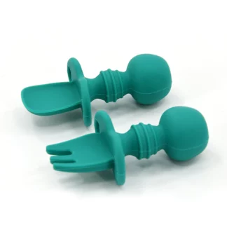 Baby Licking Artifact Silicone Soft Fork Spoon Set