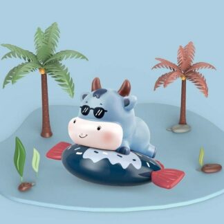 Cute Blue Calf Classic Baby Water Jet Toy