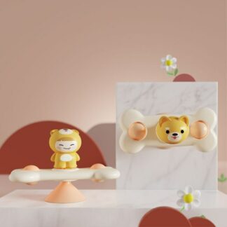 Funny Puppy Sucker Spinner Suction Bath Toys Child Rattles Teether