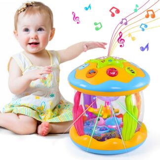 Musical Toy Babies Ocean Rotary Projector Montessori Early Educational Toys with Light