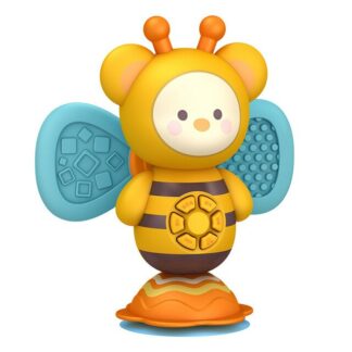 Montessori Spinner Musical Toy Infant Soft Rattle Teethers Toy for Baby