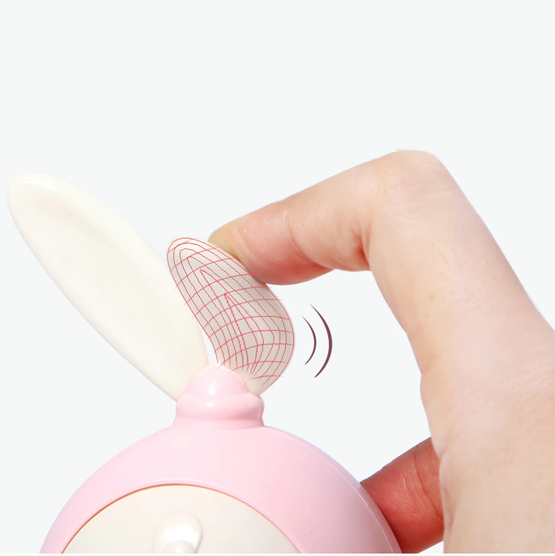 Music Flashing Rattle Toys Rabbit Teether Hand Bells Infant Toy - Image 3