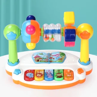 Baby Rotating Music Piano with Light Sound Educational Toy