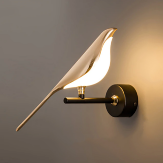 Nordic LED Golden Bird Wall Lamp Parlor Bar