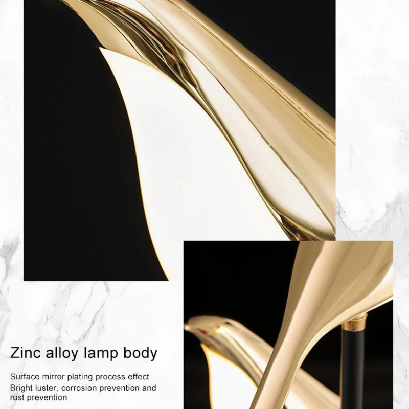 Nordic LED Golden Bird Wall Lamp Parlor Bar - Image 5