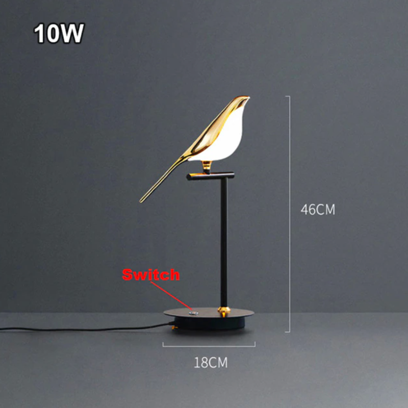 Magpie Bird Modern Led Table Lamp - Image 3