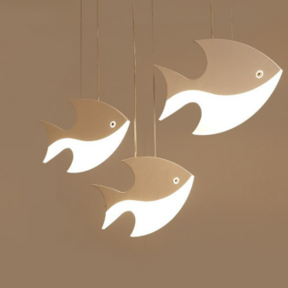 Nordic Dining Room Chandelier, Creative Fish Shape