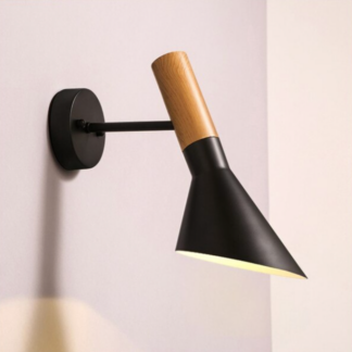 Modern Adjustable Wall Lamp, Solid Wood Sconces