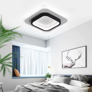 Modern LED Square Ceiling Lamp, White Light