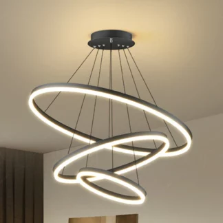 Nordic Style Luxury Chandelier LED Pendant Ceiling Lamp, Warm Light