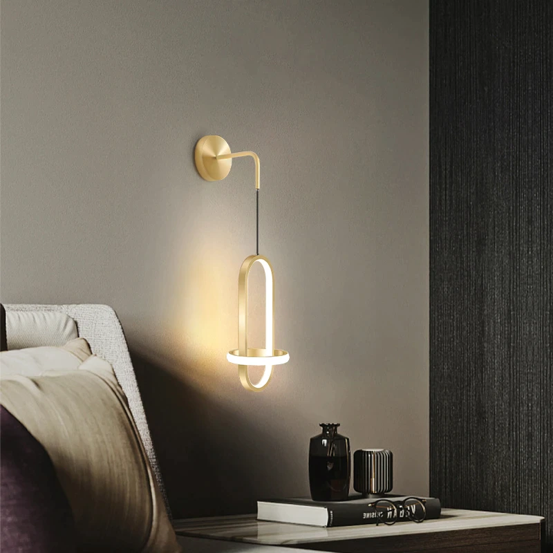 Nordic Style Modern LED Ceiling Lamp, Gold-White Light - Image 3