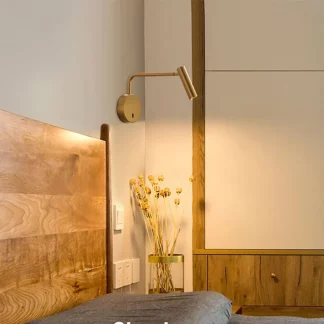 Nordic LED Wall Lamp with Switch, Warm White