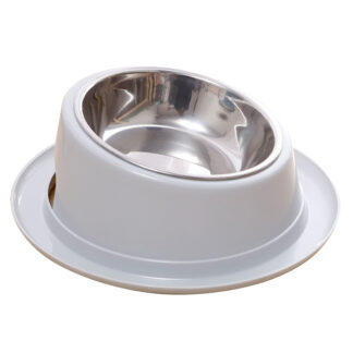 15 Degree Neck Protector Pet Steel Bowl Set