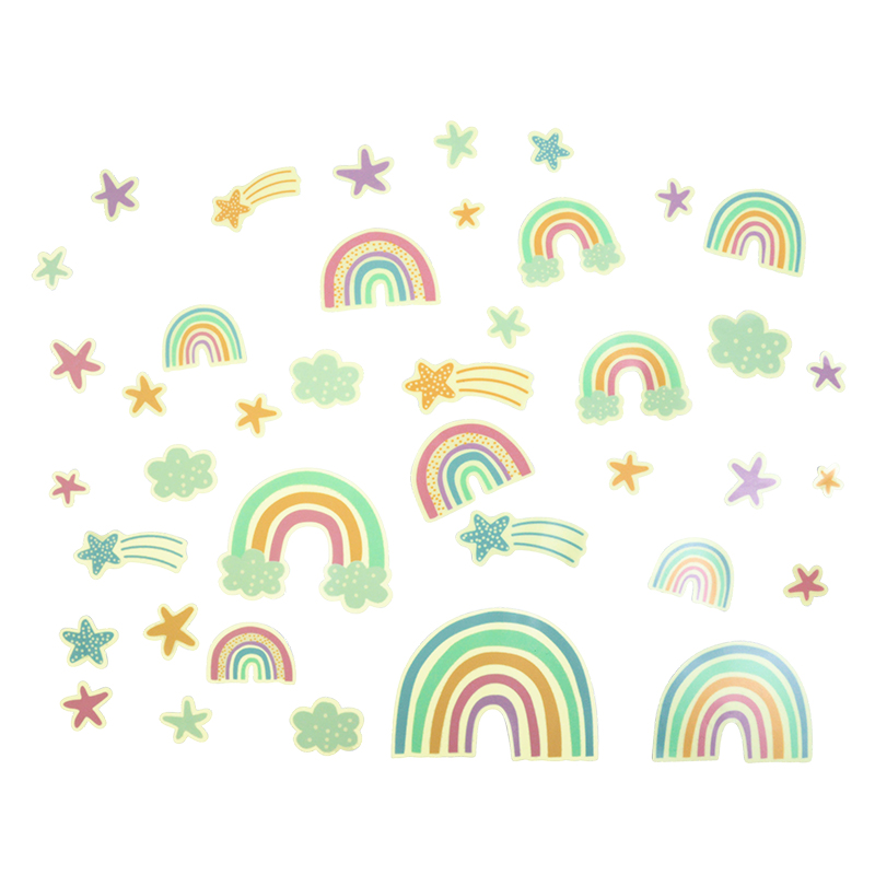 Cartoon Rainbow Cloud Luminous Wall Stickers For Baby Room Decor - Image 8