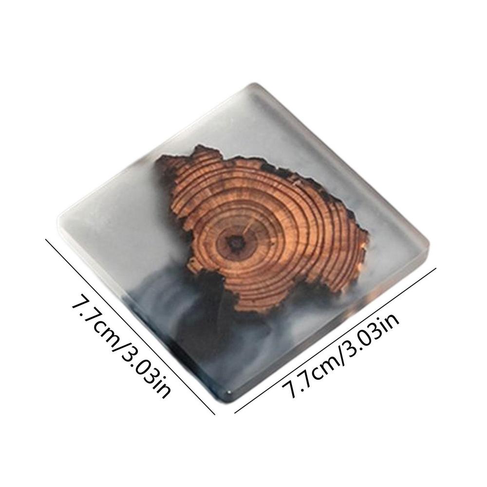 Wooden Home Resin Insulation Simple Cup Coaster - Image 5