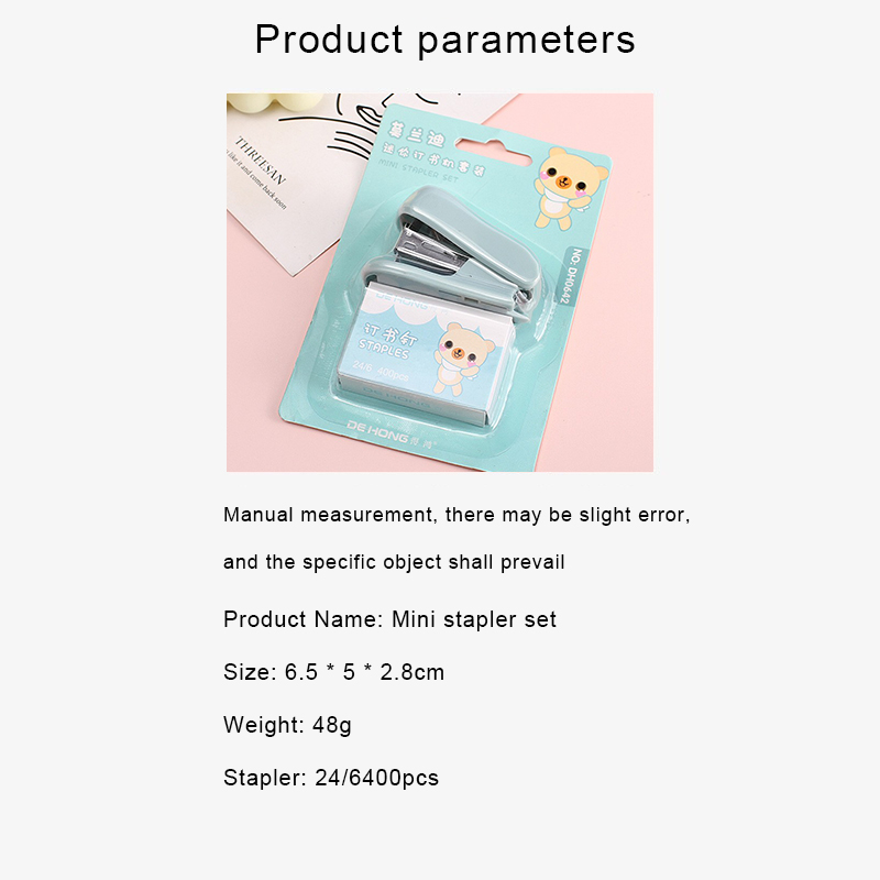 Mini Kawaii Paper Stapler Set School Supplies - Image 5