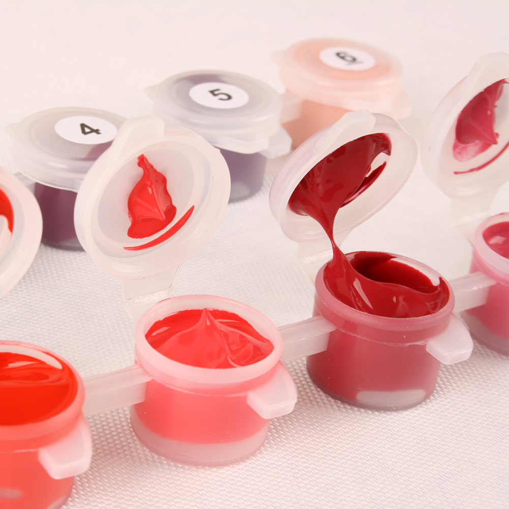 Mountain Sunrise Landscape HandPainted Oil Painting - Image 2