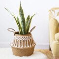 Seagrass White Basket For Decoration Basket Woven - Image 2