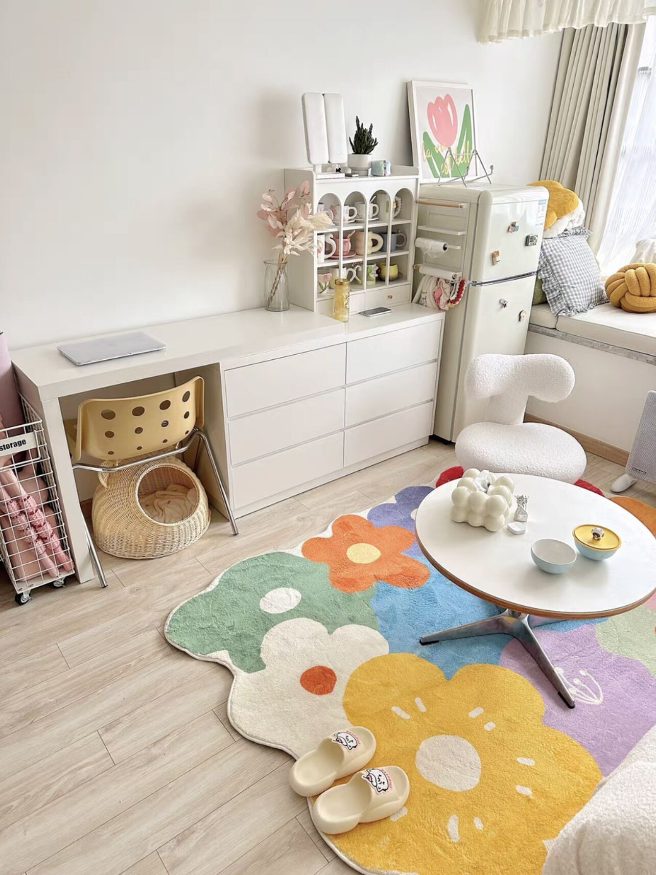 Colorful Flower Home Decoration Rug - Image 2