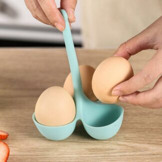 Silicone Egg Cup 3-Hole Steamer Tray