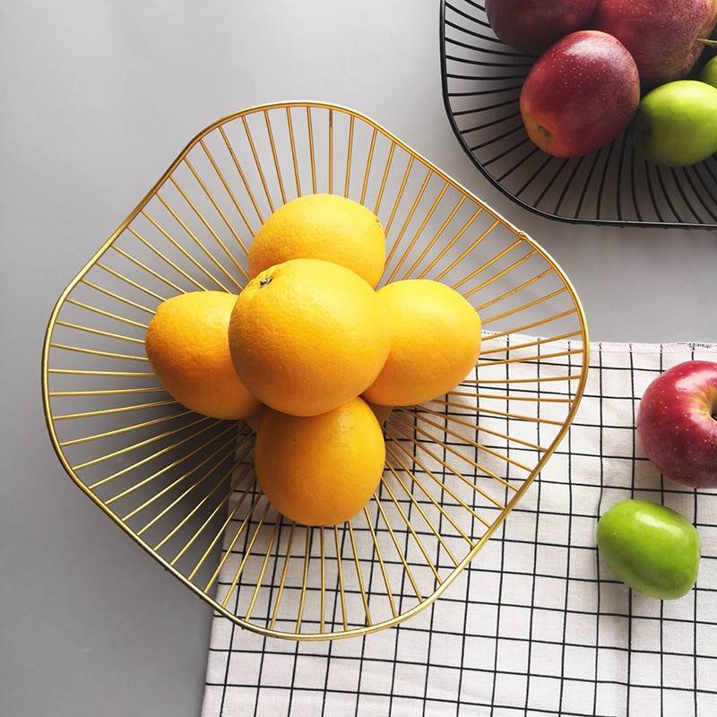 Simple Modern Iron Fruit Basket Fruit Container Bowl