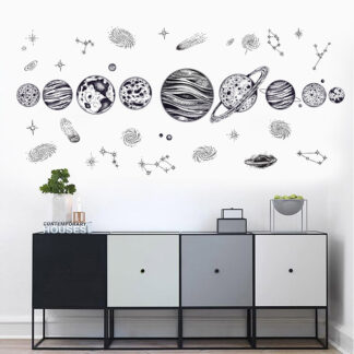 Solar System Wall Stickers for Kids Room Decoration