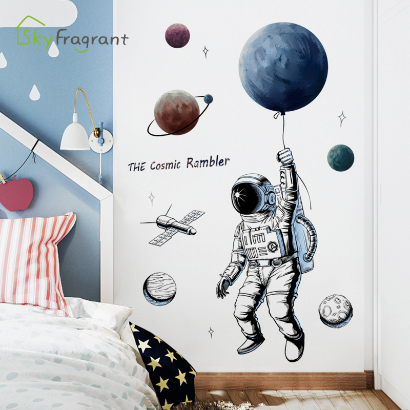 Astronaut Space Theme Wall Sticker - Image 2