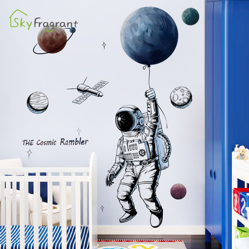 Astronaut Space Theme Wall Sticker
