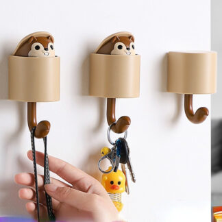 Squirrel Hook Cute Animals Hook Wall Hanger
