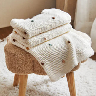 Star Color Soft Blanket Chic Knitted Sofa Blanket