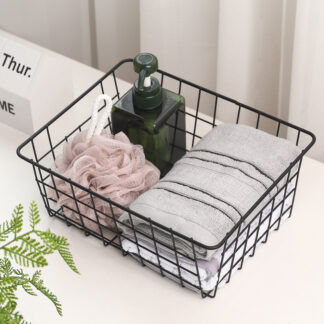 Storage Basket For Bathroom Wall-mounted Rack Iron