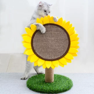 Sunflower Cat Tree Cats Scratching Board Claw Grinder Toys