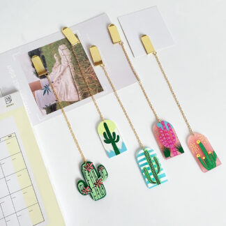 Fresh Cactus Acrylic Bookmarks Marker