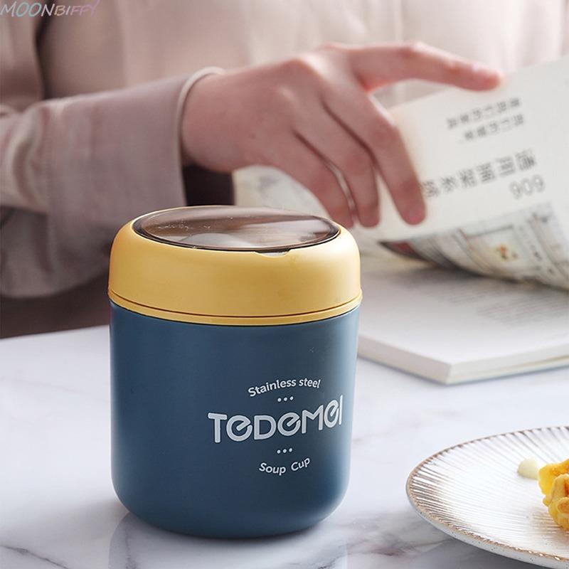 Portable Thermal Soup Cup With Spoon