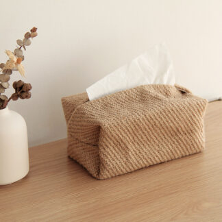 Japanese Art Simple Cotton Linen Tissue Box