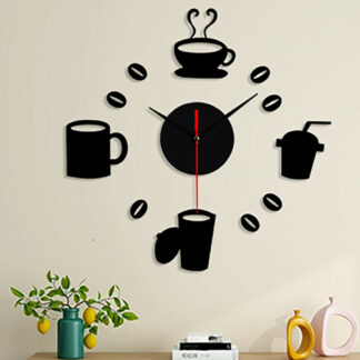Funny Frameless DIY Mute Wall Clock