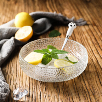 Transparent Japanese Glass Salad Bowl Nordic Style