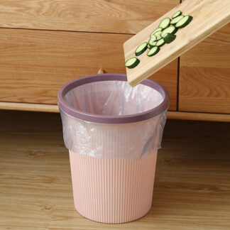 Trash Can Waste Garbage Bin, Pink