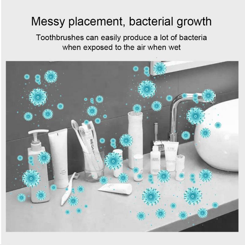 Ultraviolet Disinfection Wall Toothbrush Holder - Image 2